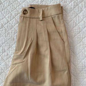 Pinstripe Wide Leg Pants